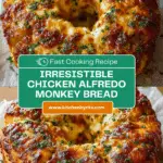 Chicken Alfredo Monkey Bread Recipe