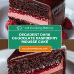 Dark Chocolate Raspberry Mousse Cake Recipe