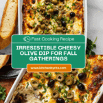 Cheesy Baked Olive Dip Recipe