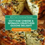 Cottage Cheese and Spinach Crustless Quiche Recipe