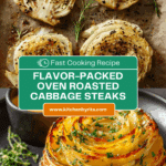 Oven Roasted Garlic Cabbage Steaks Recipe