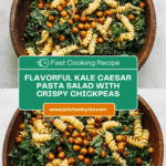 Kale Caesar Pasta Salad Recipe