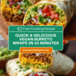 10-Minute Vegan Burrito Wraps Recipe