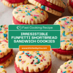 Funfetti Shortbread Sandwich Cookies with Frosting Recipe