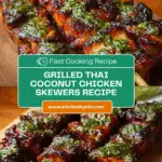 Grilled Thai Coconut Chicken Skewers Recipe