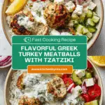 Healthy Greek Turkey Meatballs With Tzatziki Recipe