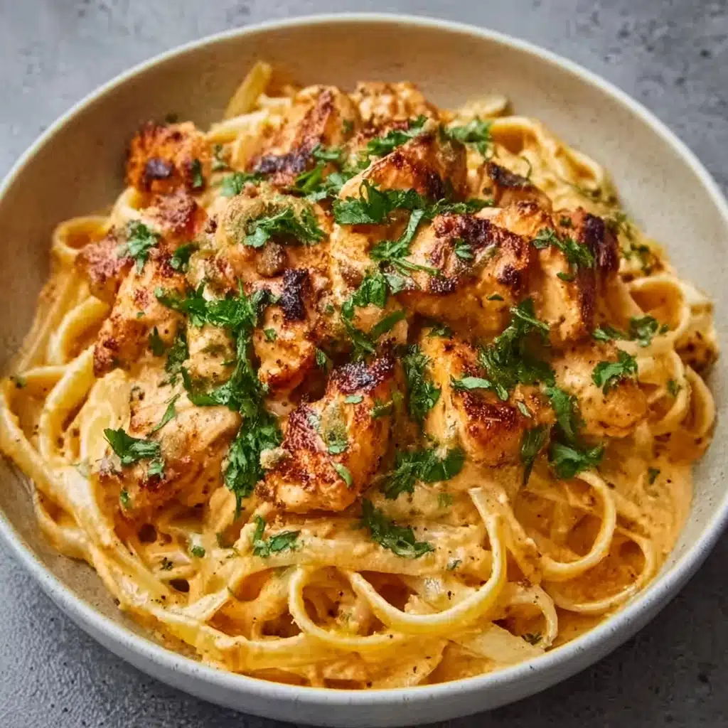Garlic Butter Meatballs : Creamy Linguine Delight Recipe - Recipe Image