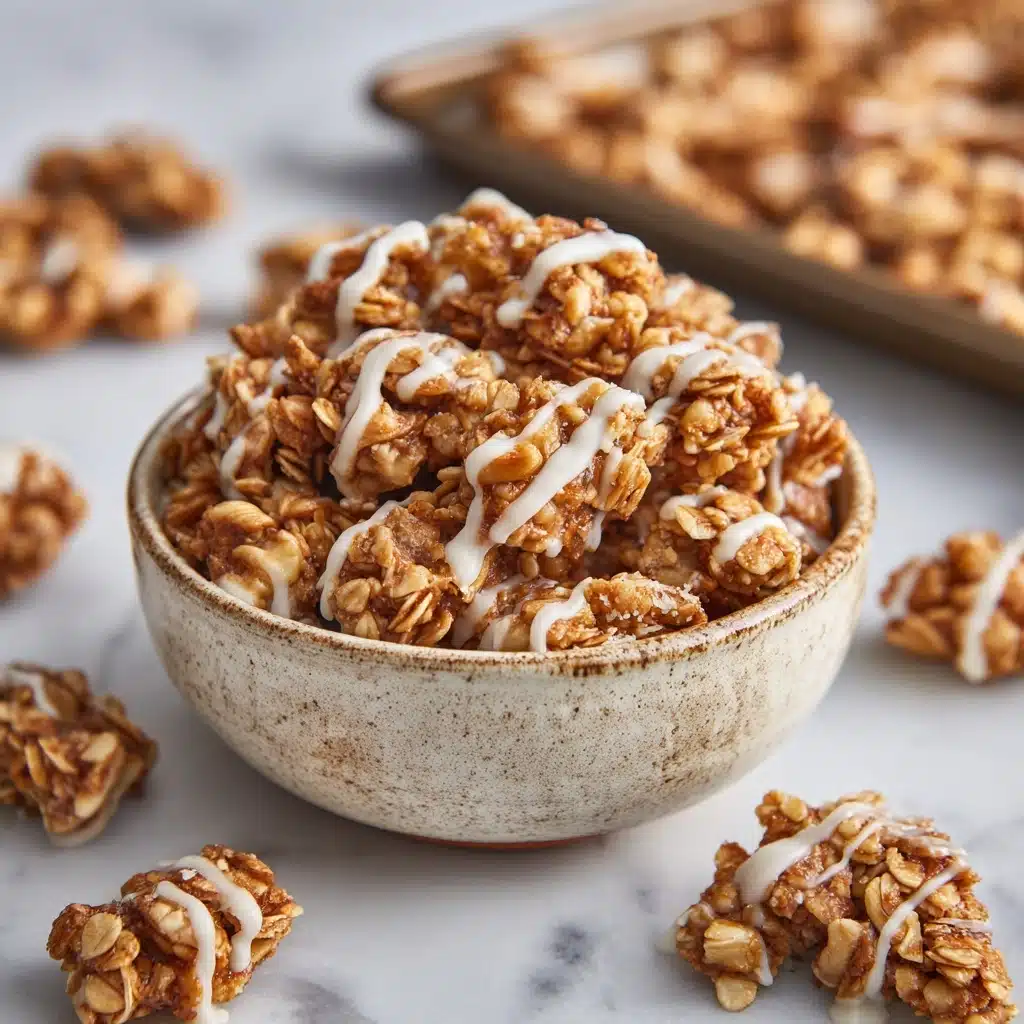 Easy Cinnamon Roll Granola Clusters (Vegan) Recipe - Recipe Image
