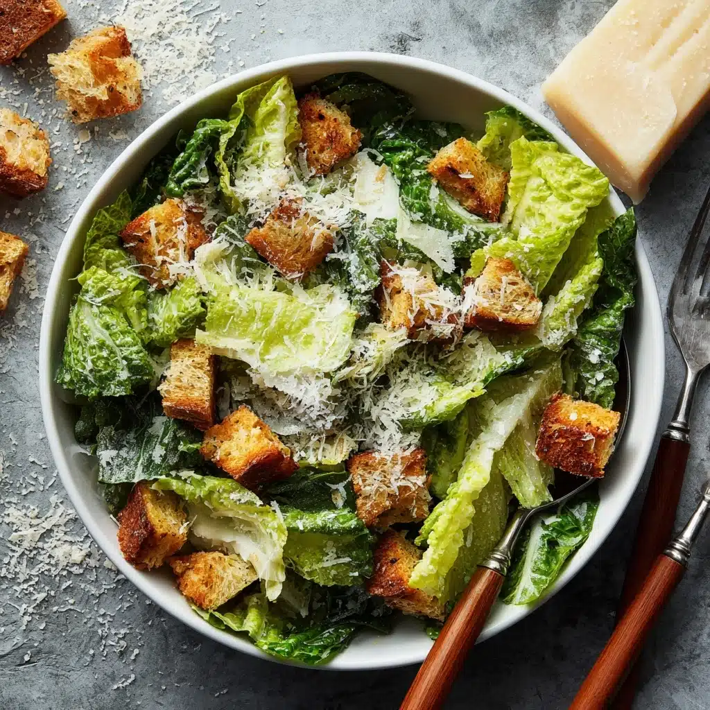 Best Caesar Salad Recipe with Salad Dressing from Scratch Recipe - Recipe Image