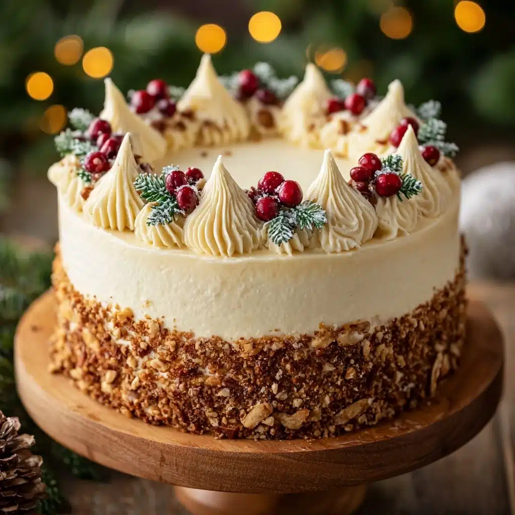 Christmas Spice Cake with Eggnog Buttercream Recipe