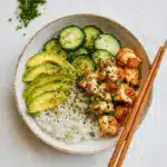 Spicy Salmon Bowls with Coconut Rice Recipe