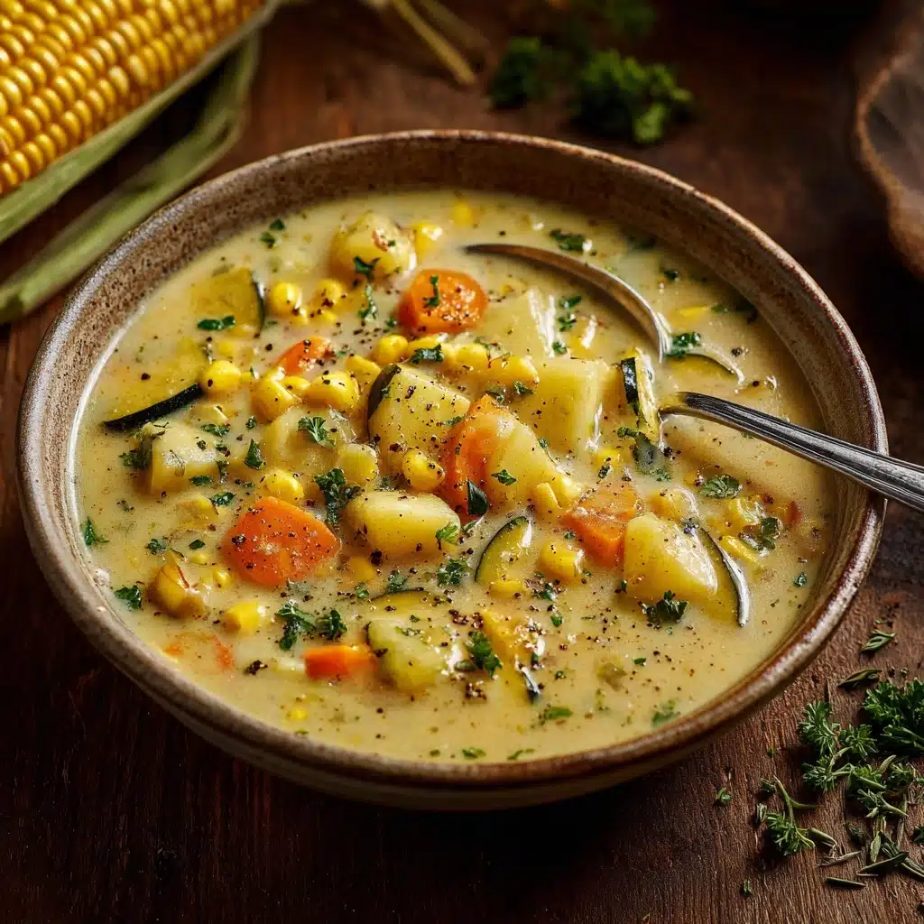 Summer Fresh Corn and Zucchini Chowder Recipe