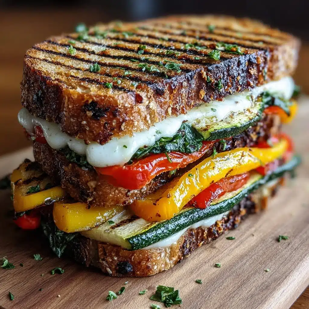 Grilled Veggie & Mozzarella Sandwiches Recipe - Recipe Image
