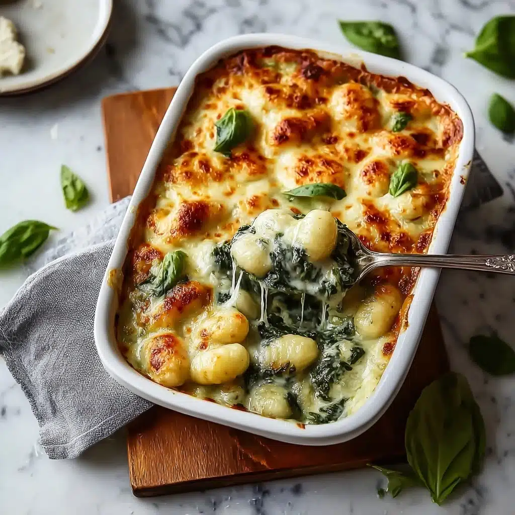 Spinach and Artichoke Gnocchi Bake: A Creamy One-Pan Wonder Recipe - Recipe Image