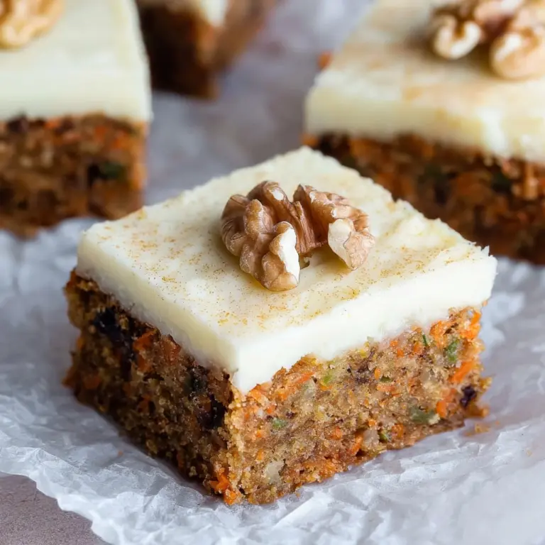 Carrot Cake Bars with Easy Cream Cheese Frosting Recipe