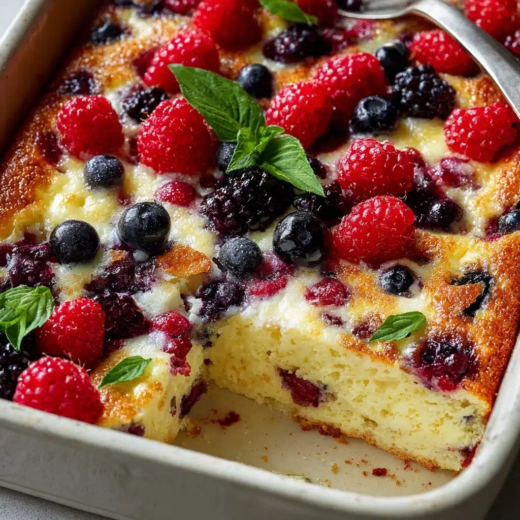 High Protein Triple Berry Bake Recipe - Recipe Image