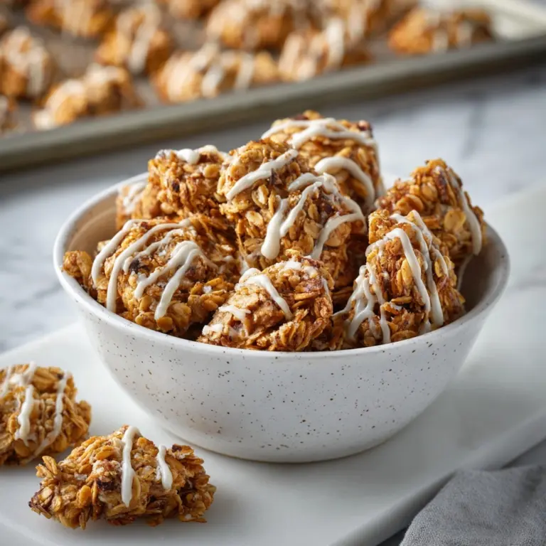 Easy Cinnamon Roll Granola Clusters (Vegan) Recipe