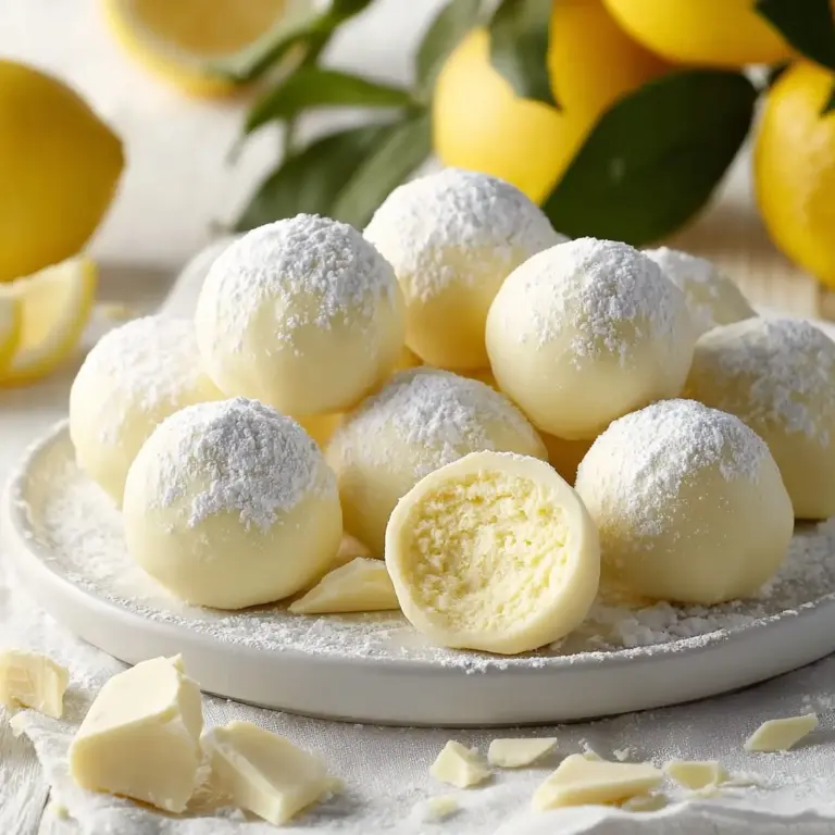 Creamy Lemon Truffles Recipe