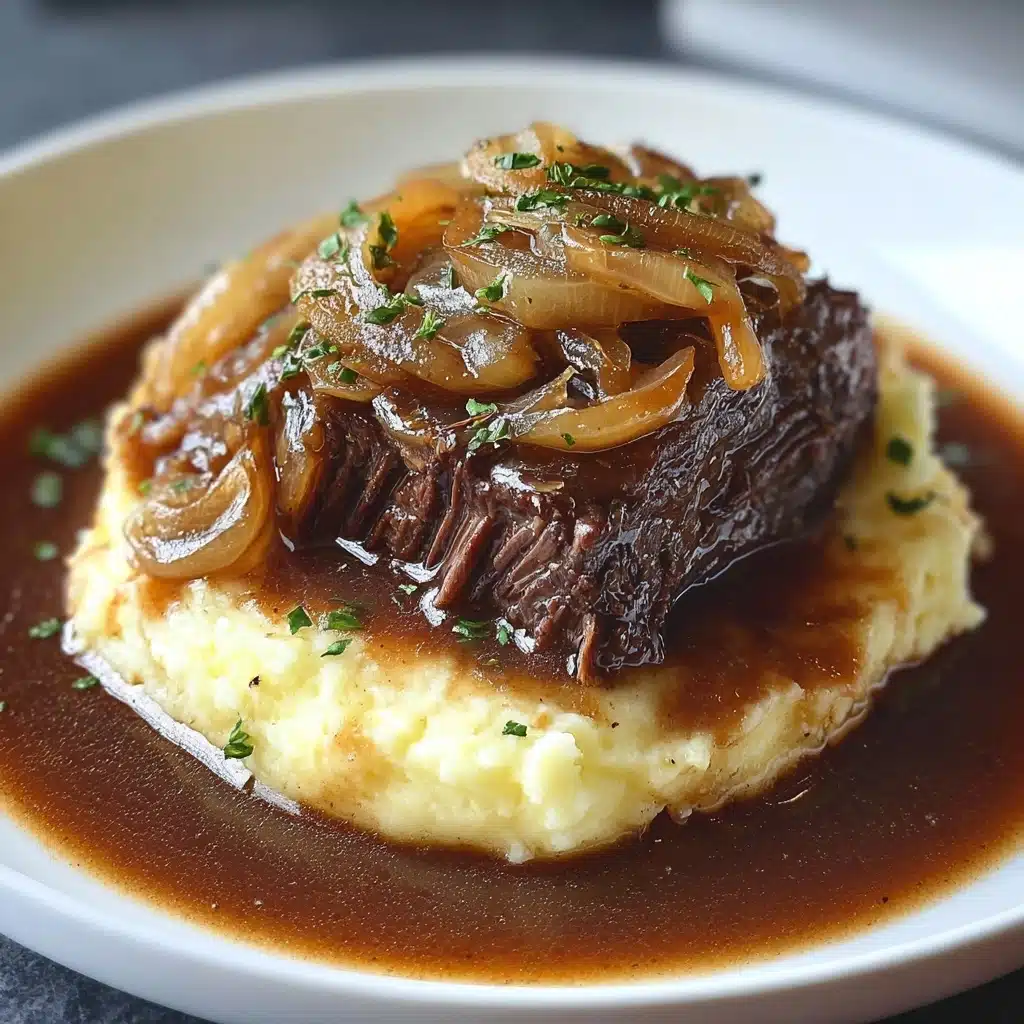 Savory French Onion Pot Roast Recipe - Recipe Image