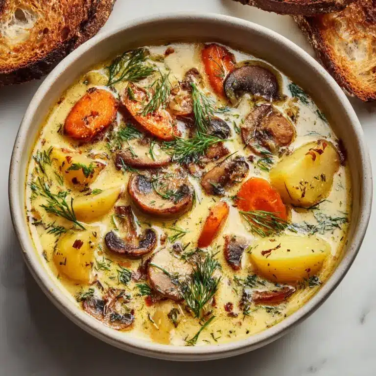 Russian Potato and Mushroom Soup Recipe