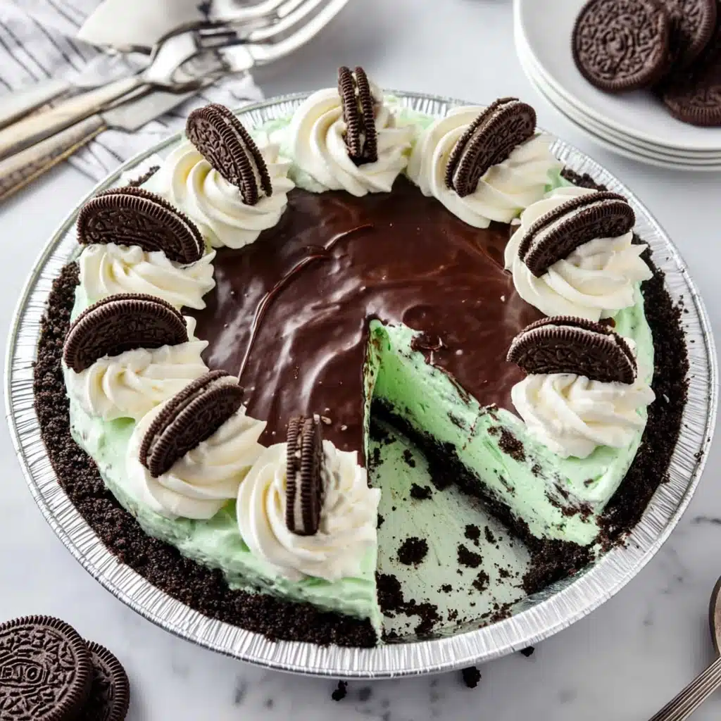 No Bake Mint Cheesecake Recipe - Recipe Image