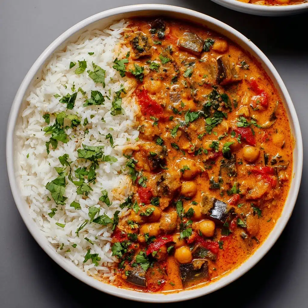 Spicy Baked Zucchini Chickpea Curry Recipe - Recipe Image