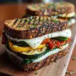 Grilled Veggie & Mozzarella Sandwiches Recipe