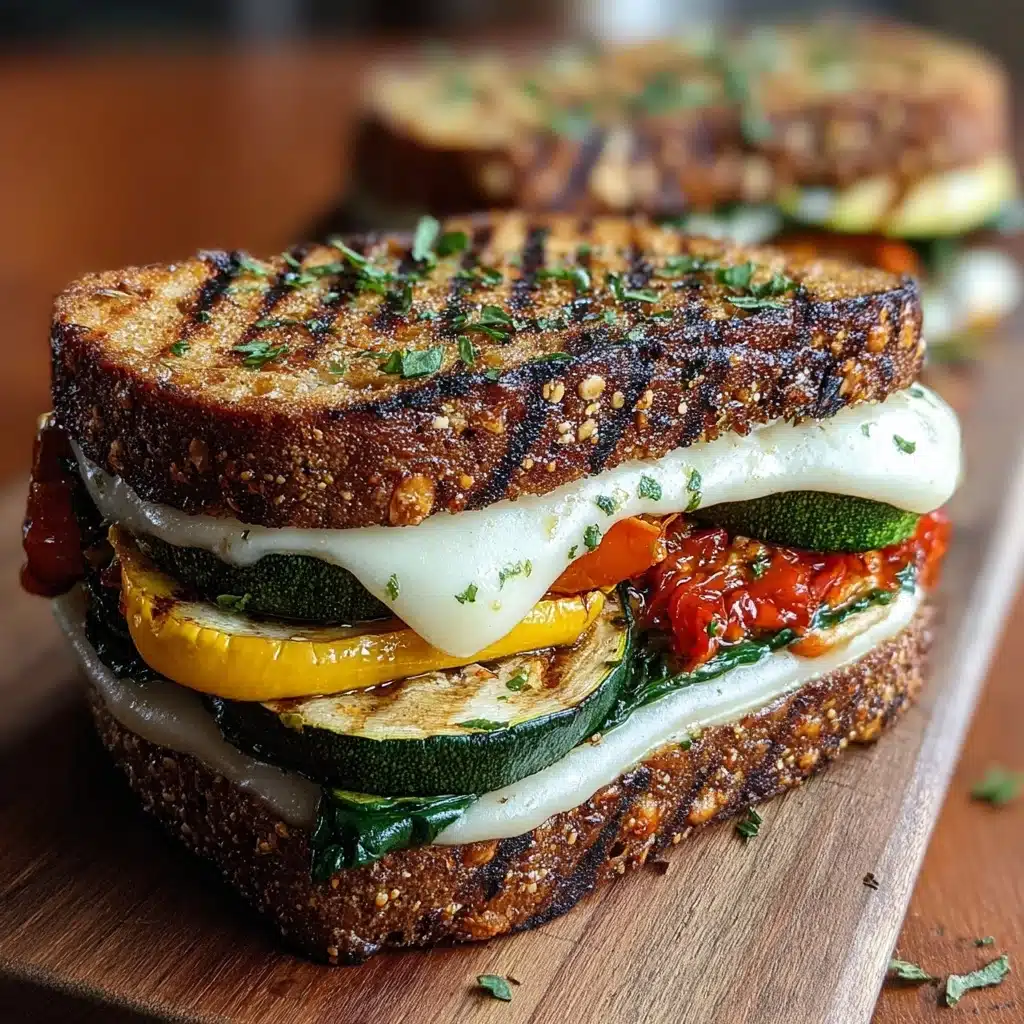 Grilled Veggie & Mozzarella Sandwiches Recipe