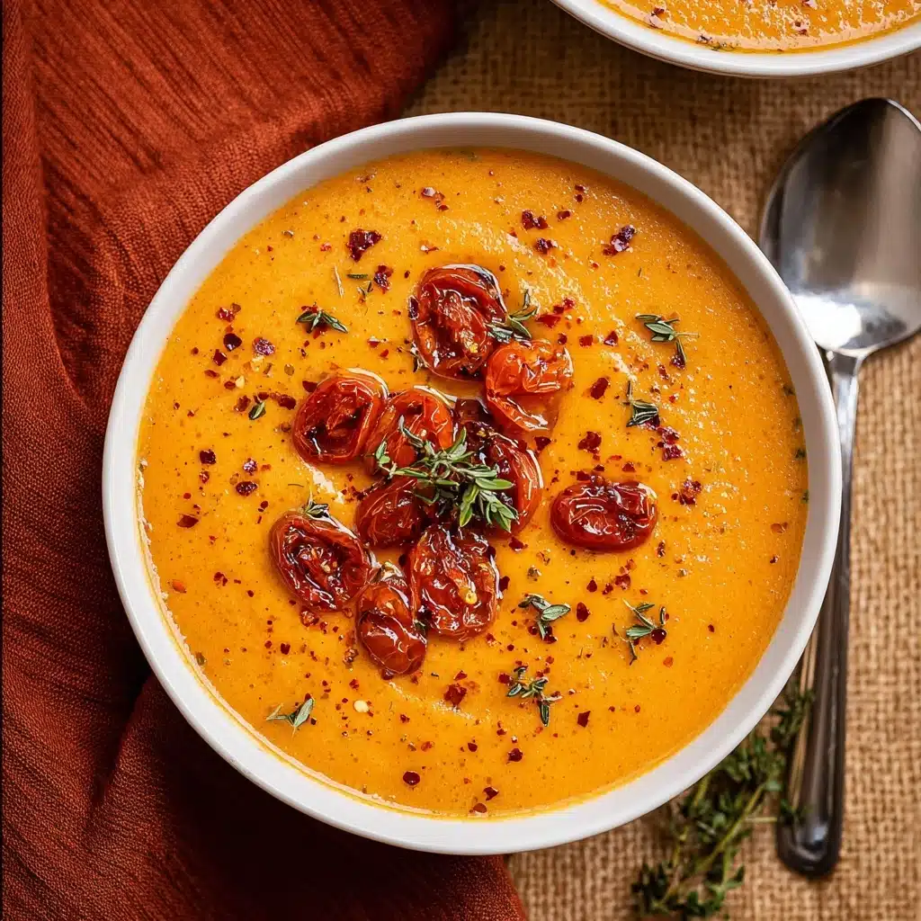 Creamy Roasted Garlic Tomato Soup Recipe