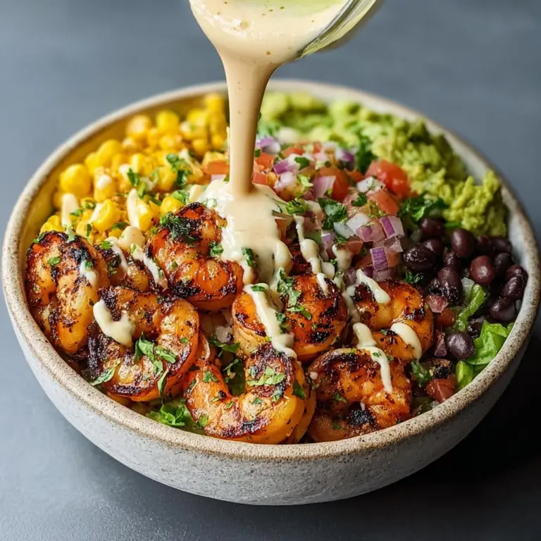 Grilled Shrimp Bowl with Avocado and Corn Salsa Recipe