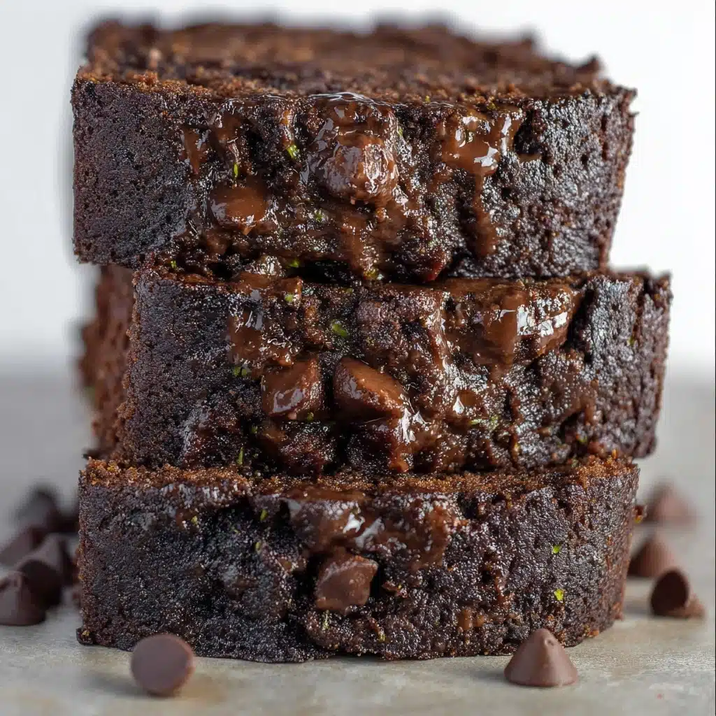 Easy Double Chocolate Zucchini Bread with a Cake Mix Recipe - Recipe Image