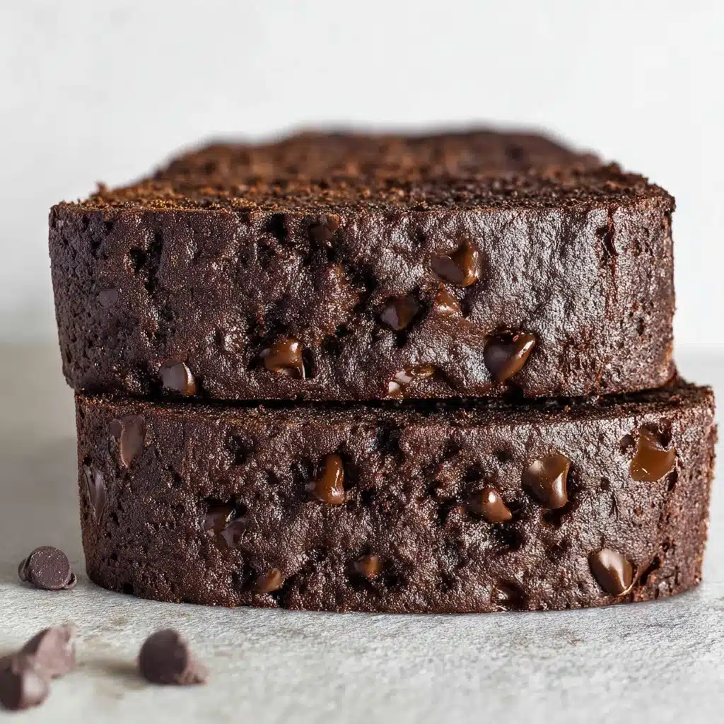 Easy Double Chocolate Zucchini Bread with a Cake Mix Recipe - Recipe Image