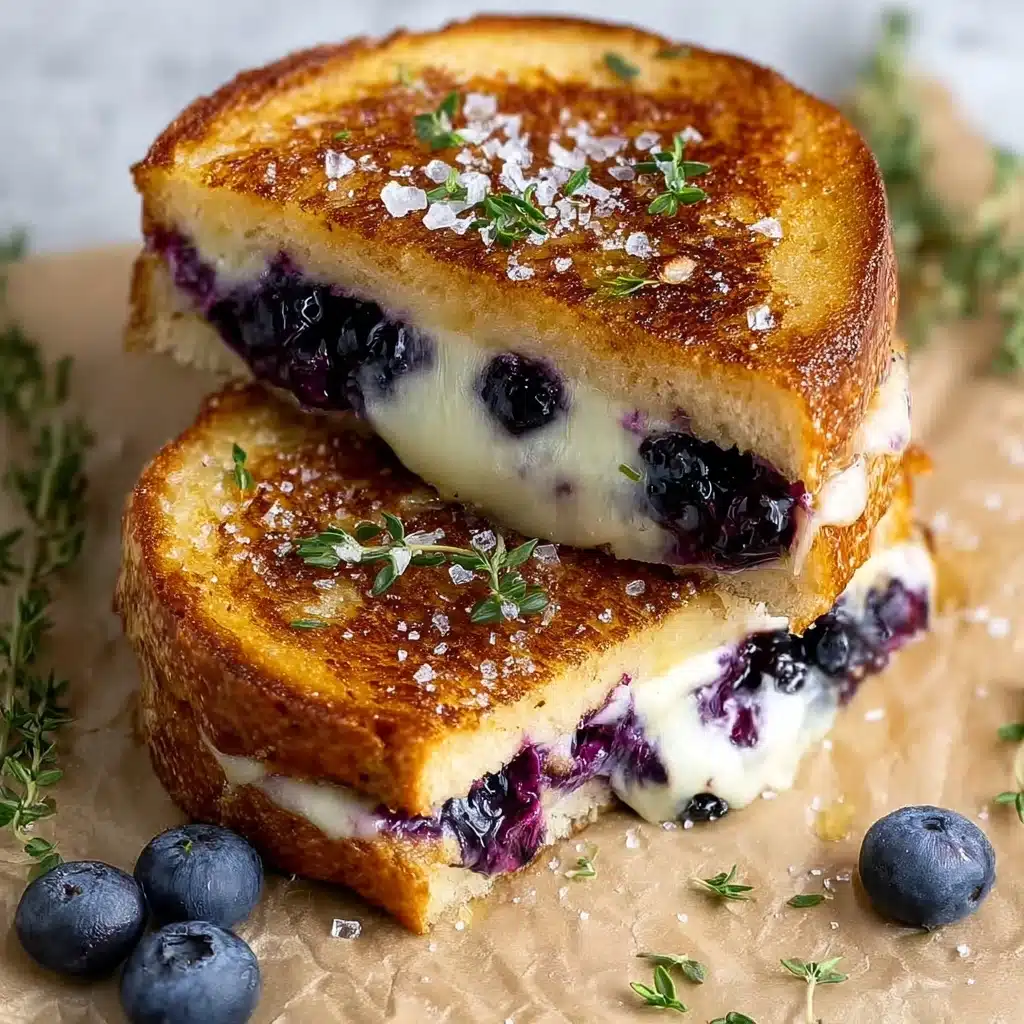 Crispy Blueberry Grilled Cheese Recipe - Recipe Image