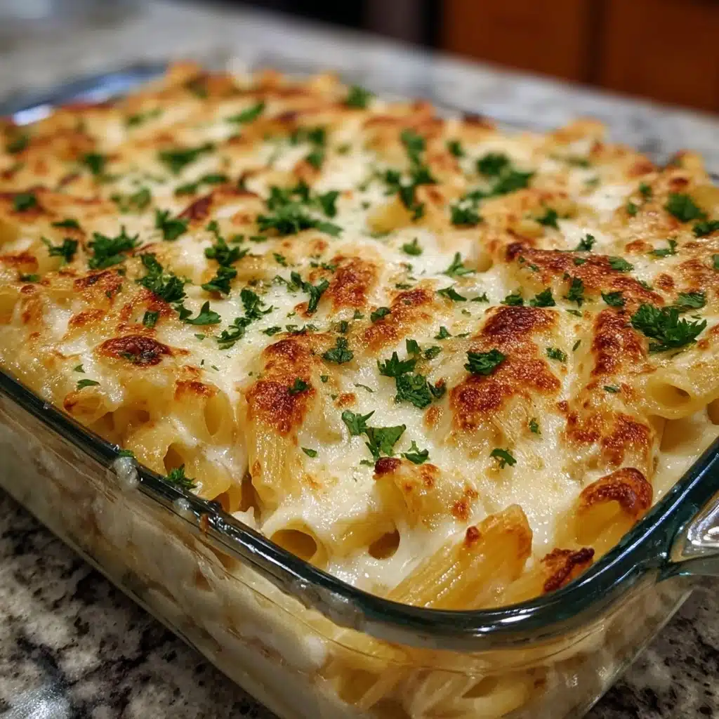 Chicken Alfredo Pasta Bake Recipe - Recipe Image