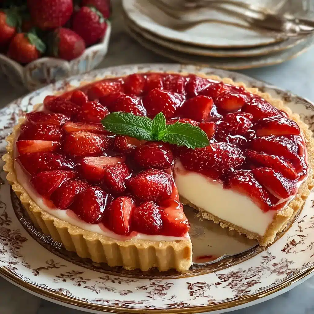 Vanilla Custard & Strawberry Tart Recipe - Recipe Image