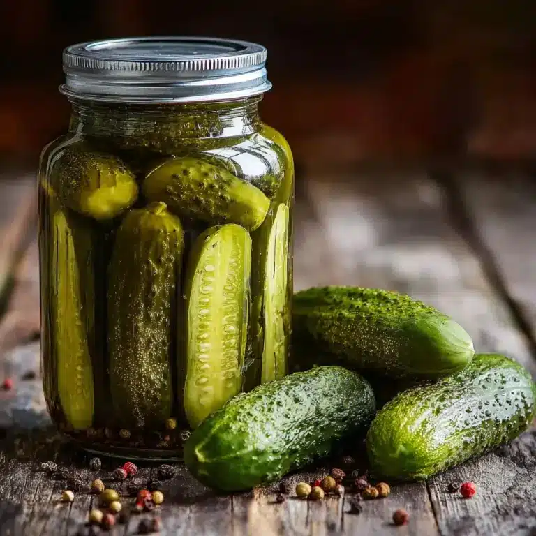 Easy Homemade Canned Dill Pickles Recipe