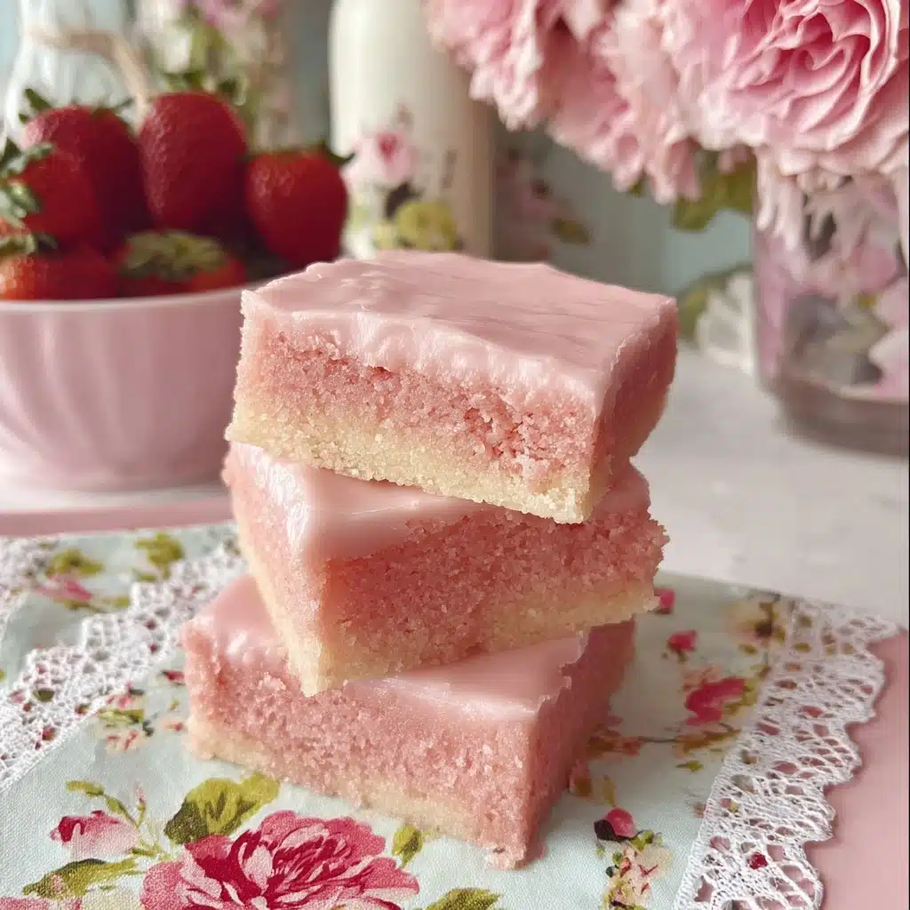 Strawberry Sweetheart Brownies Recipe - Recipe Image