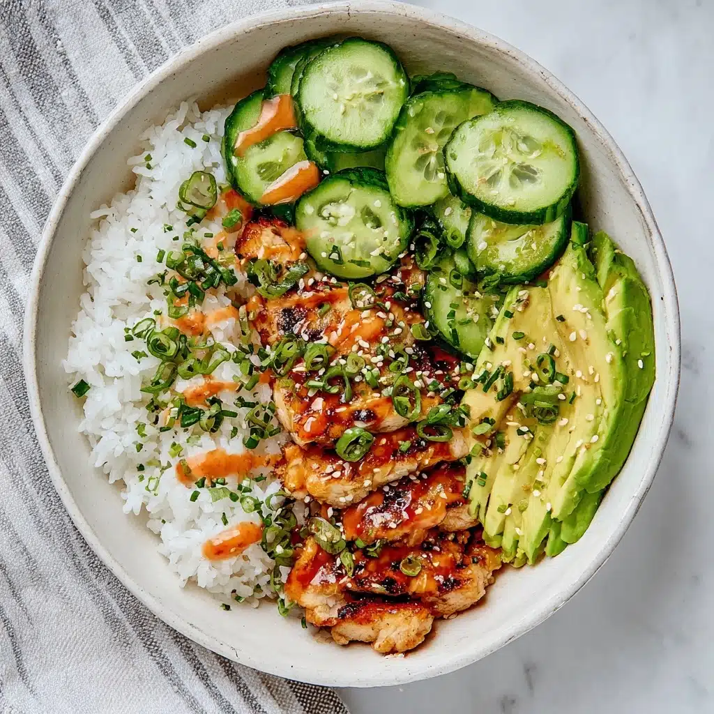 Spicy Salmon Bowls with Coconut Rice Recipe - Recipe Image
