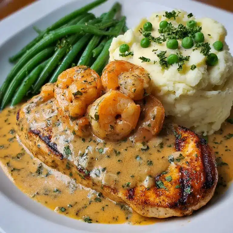 To plate, scoop a generous portion of mashed potatoes onto each plate Recipe