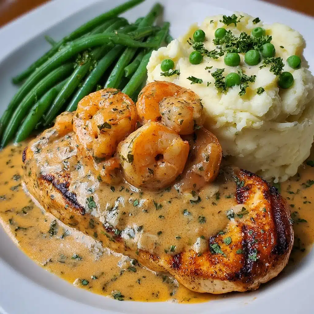 To plate, scoop a generous portion of mashed potatoes onto each plate Recipe