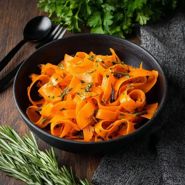 Carrot Ribbons in Rosemary Butter Sauce Recipe
