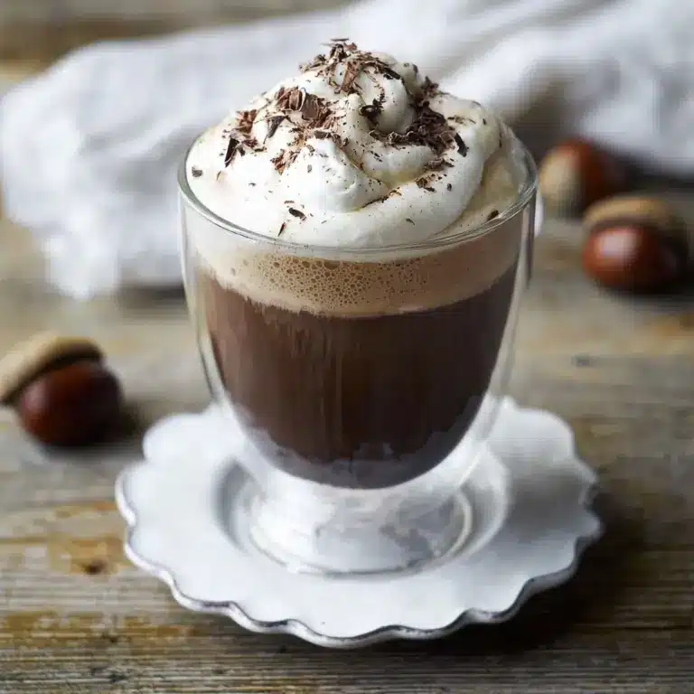 Chestnut Hot Chocolate with Boozy Whipped Cream Recipe
