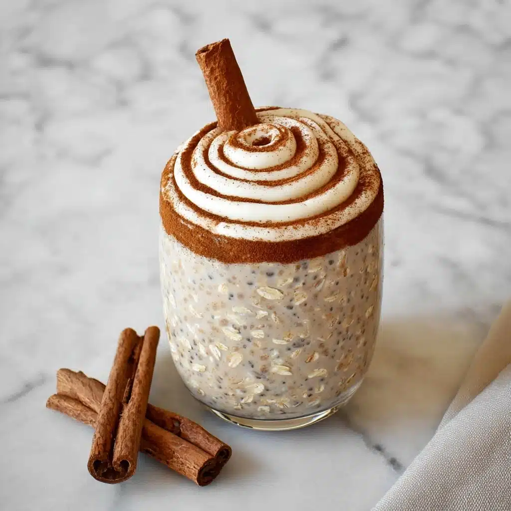 Cinnamon Roll Overnight Oats Recipe - Recipe Image