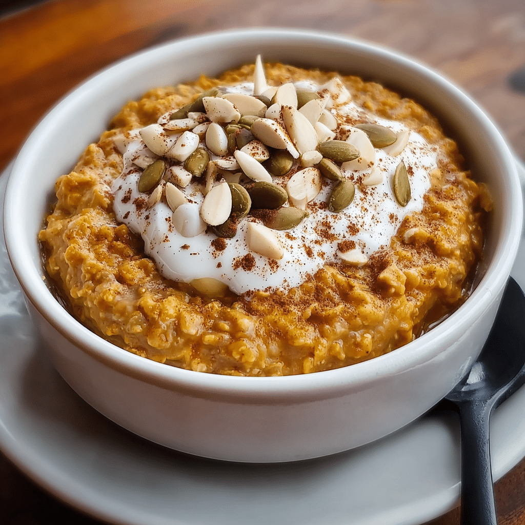 Warm Spiced Pumpkin Oatmeal Recipe - Recipe Image