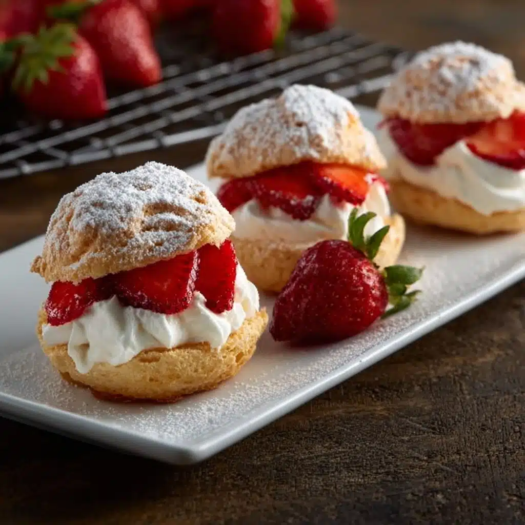 Strawberry Cream Puffs Recipe - Recipe Image