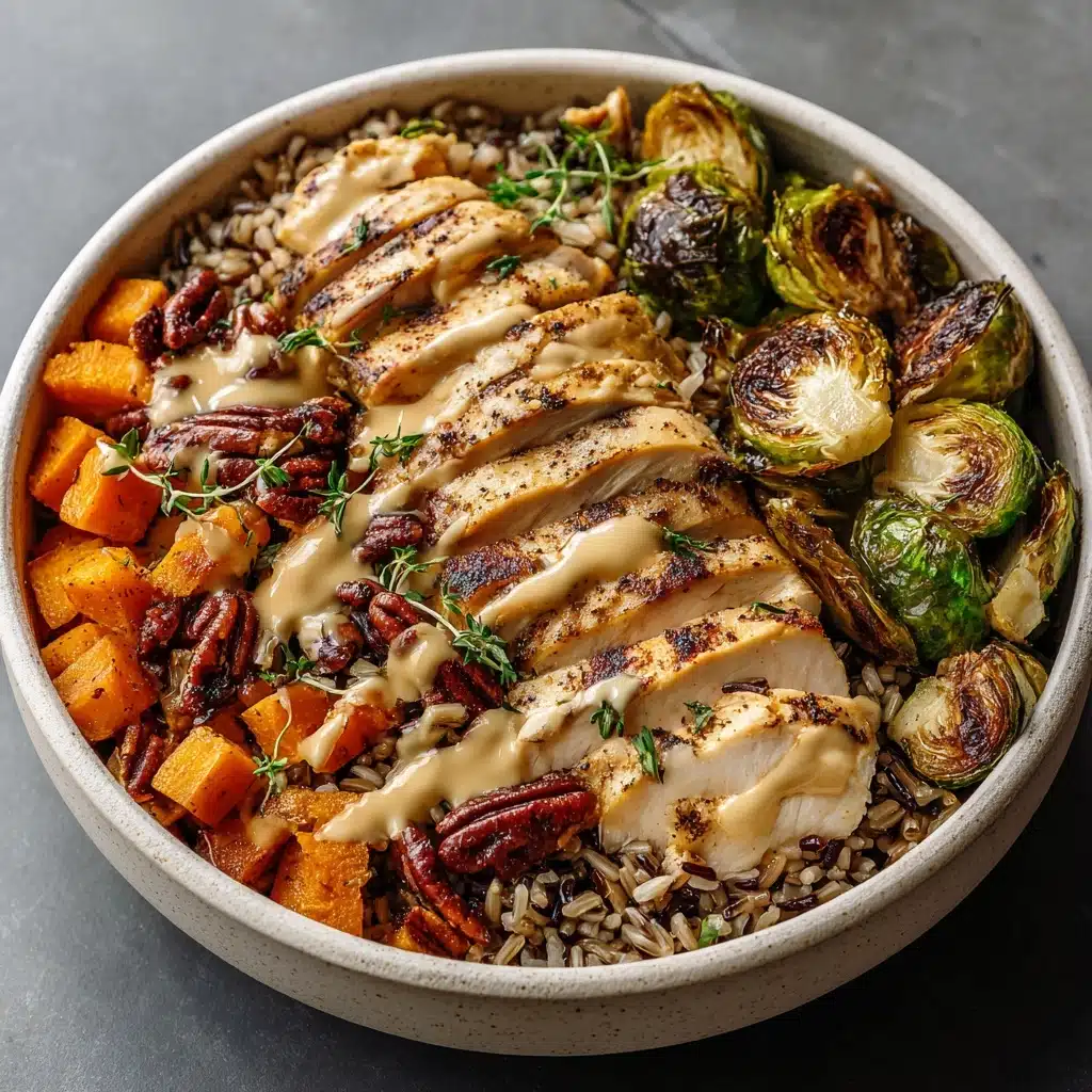 Maple Dijon Chicken & Roasted Sweet Potato Bowls Recipe - Recipe Image