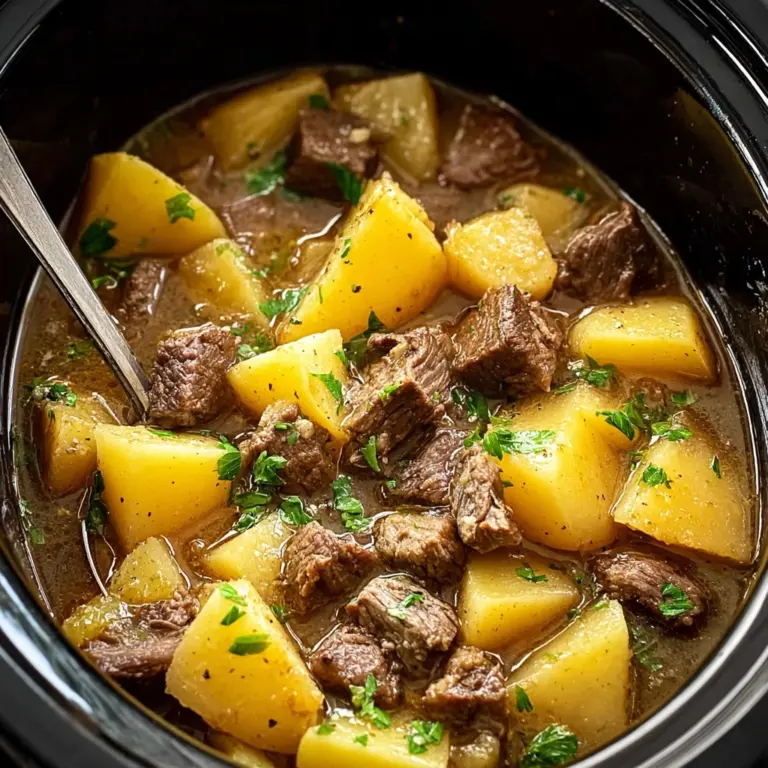 Slow Cooker Steak and Cheddar Potato Casserole Recipe