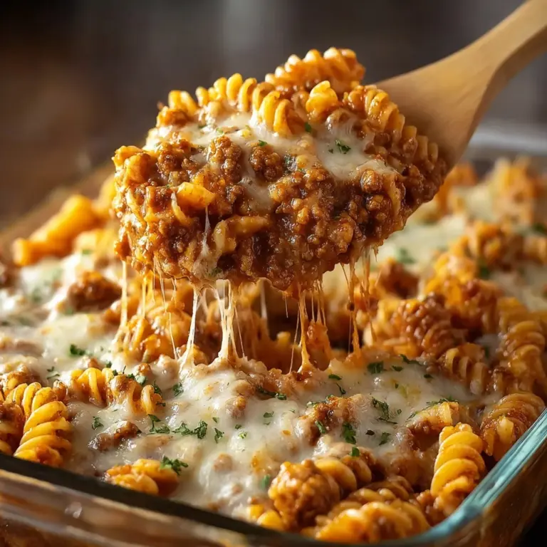 Cheesy Hamburger Casserole Bake Recipe