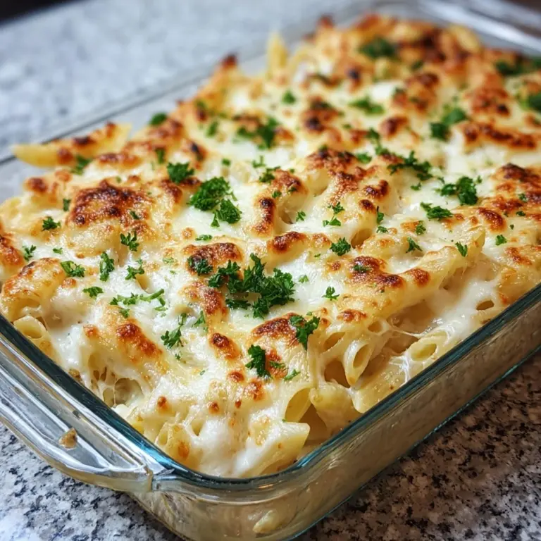 Chicken Alfredo Pasta Bake Recipe