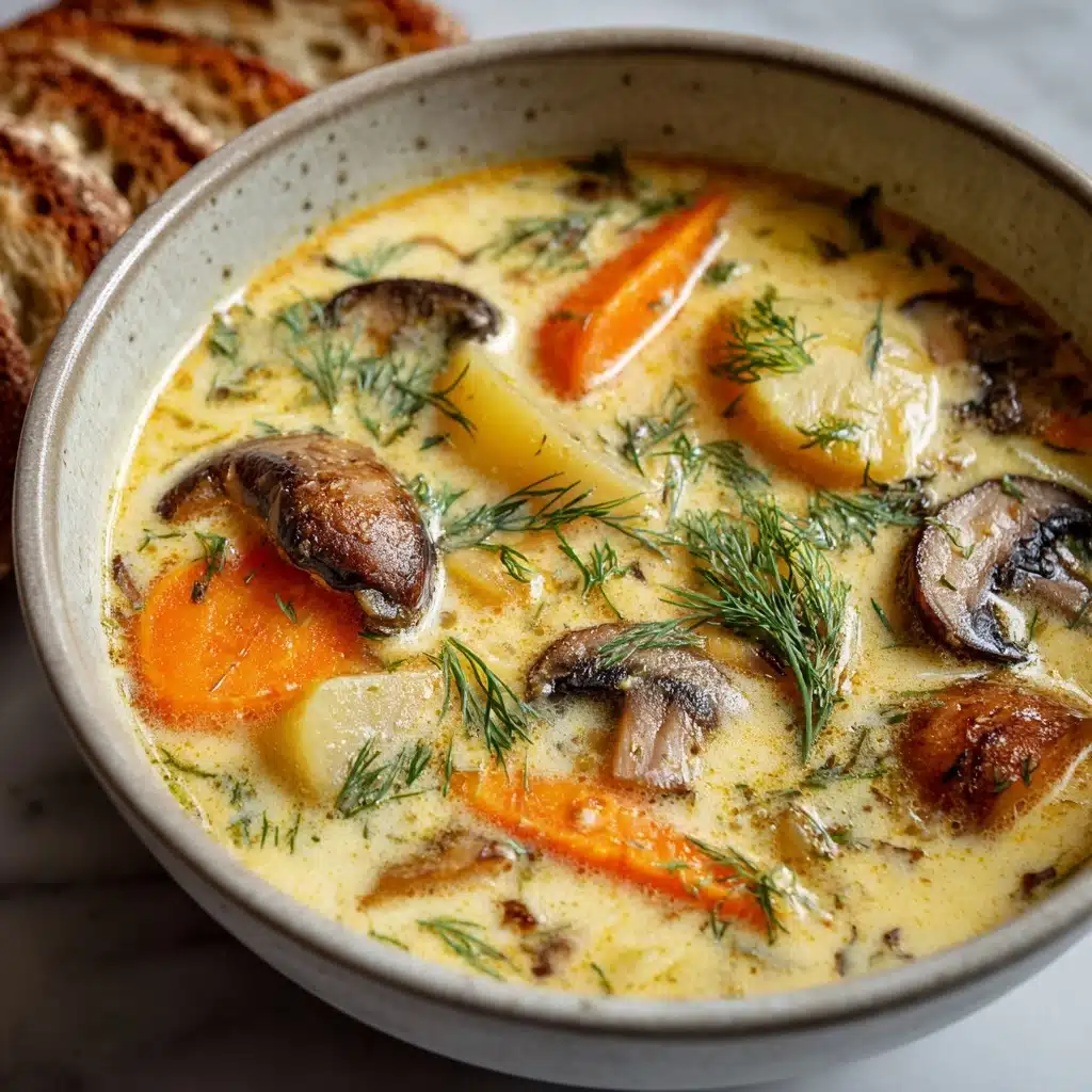 Russian Potato and Mushroom Soup Recipe - Recipe Image
